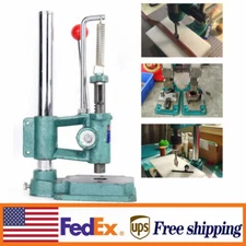Leather Hole Puncher Hand Punch Machine Manual Embossing Imprinting Press Tool