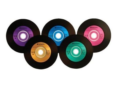 25 VERBATIM 700MB 52X CD-R Digital Vinyl 80Min Media Disc in Paper Sleeves