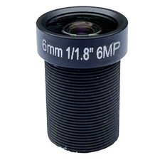 6 Million HD 1/1.8 F1.2 6mm Black Light / Full Color M12 Industrial Camera Lens