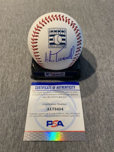 DETROIT TIGERS- ALAN TRAMMELL AUTOGRAPH HALL OF FAME LOGO BASEBALL PSA AL75454 - Picture 1 of 2