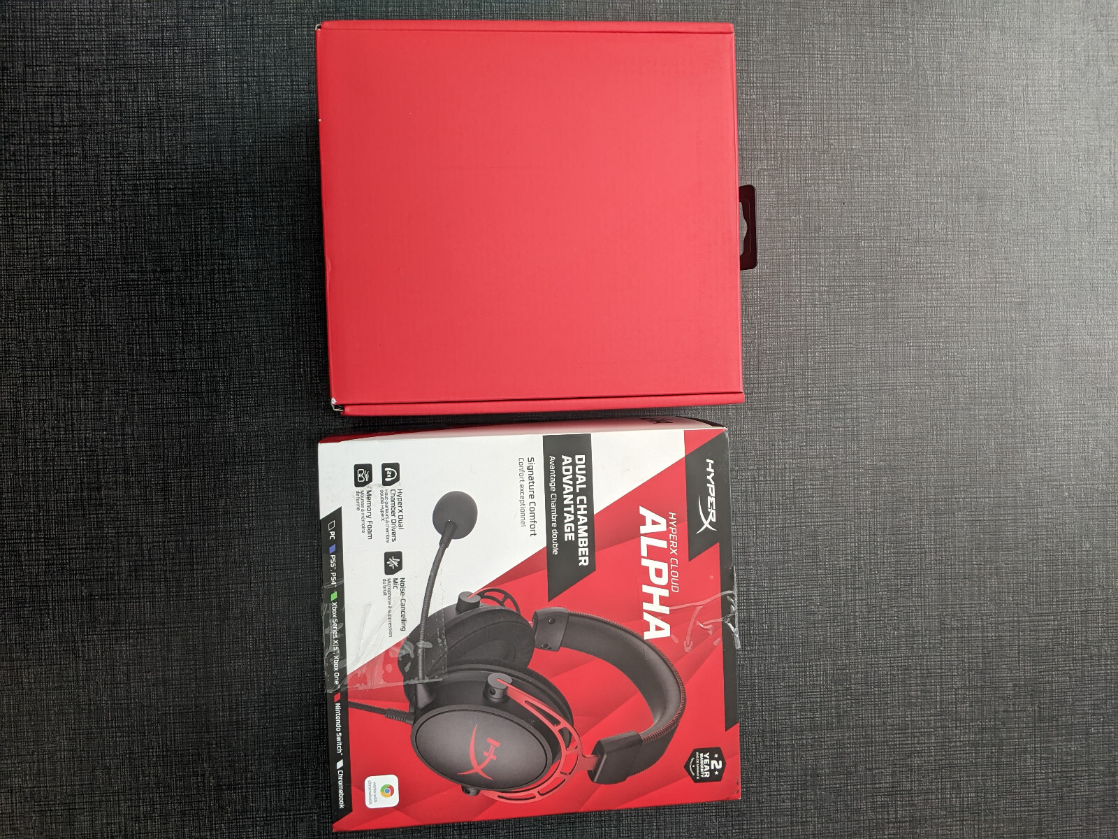 USED HyperX Cloud Alpha Wired  Gaming Headset - Black/Red