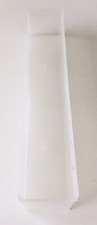 10 pc Plastic Nesting Storage Shelf Bin Box,Clear Size 24.7"DX 4.5"WX 4" H