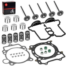 Cylinder Head Exhaust Intake Valve & Spring Gasket Kit for Yamaha YFZ450 YZ450F