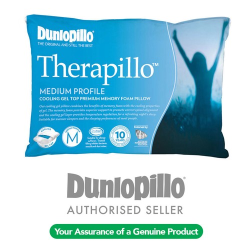 DUNLOPILLO Therapillo Medium Profile Cooling Gel Top Premium Memory