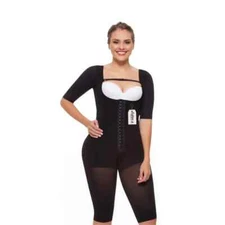 Fajitex Fajas High Compression Garments Bodysuit 032891, Black L