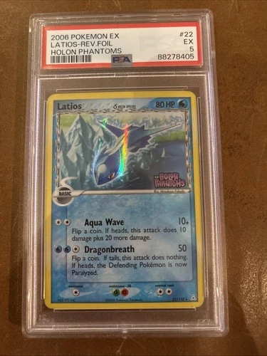 Latios (Delta Species) 22/110 Holon Phantoms Reverse Holo PSA 5 REGRADE