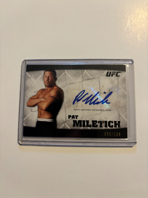 2010 UFC Topps Knockout Auto Pat Miletich 095/188 Signature