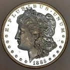1885 P MORGAN DOLLAR CLEAN CHEEK DMPL! DEEP LIQUID MIRRORS! MS++++NR #74930