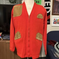 60s–70s Vintage 10-X Shooting Cardigan | Made in USA | Men's Size 46 (L)
