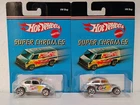 Hot Wheels VW Bug Super Chromes Volkswagen Diecast pair 2006 Redlines