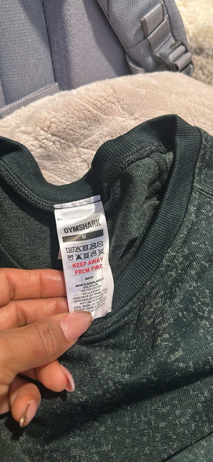 Gymshark Women’s Lightweight Crew Neck Pullover Sweatshirt Green Size M