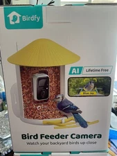 NETVUE Birdfy AI Smart Bird Feeder with Camera Solar Powered AI Auto Capture
