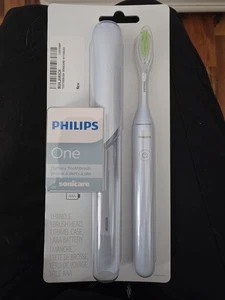 Philips One by Sonicare Battery Toothbrush White HY1100 with Travel Case NEW