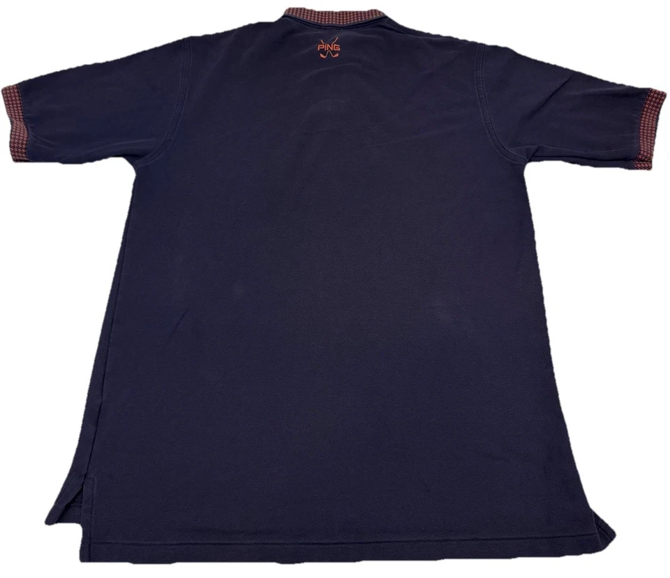 VINTAGE Ping Polo Shirt Mens Large Blue Golf Polo Knit USA Made - Image 2 of 4