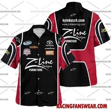 Kyle Busch Nascar Racing 2012 Uniform Apparel Clothes Hawaiian Shirts