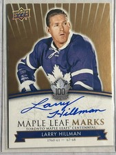 2017 Toronto Maple Leafs Centennial Autographed Marks #MLM-HL Larry Hillman