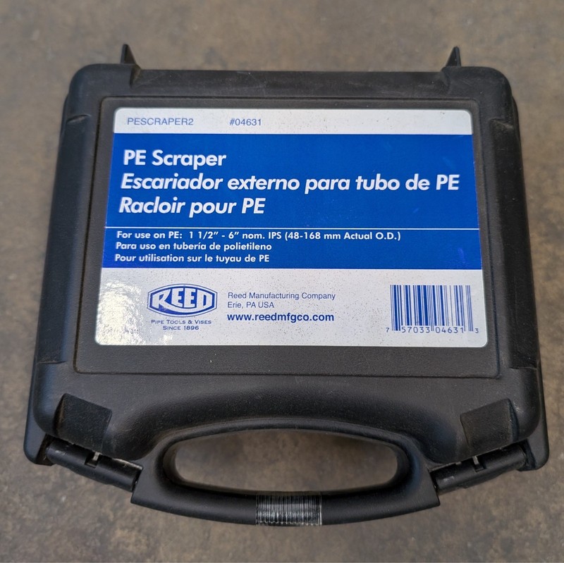 Reed 04631, PESCRAPER2E Pipe Peeler, Electro Fusion for 2-6" Pipe Cap.