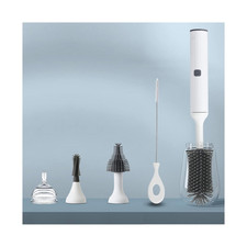 Electric Bottle Brush Cleaner Kit with Rechargeable Baby Bottle Brush Cleaner, P
