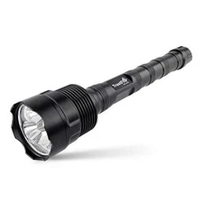  TR-3T6 LED Flashlight, Super Bright 3800 Lumens, Water Resistant 5 light black