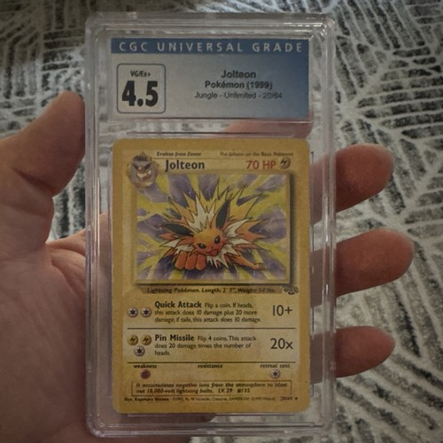 Jolteon (Unlimited) graded CGC 4.5 for sale on eBay