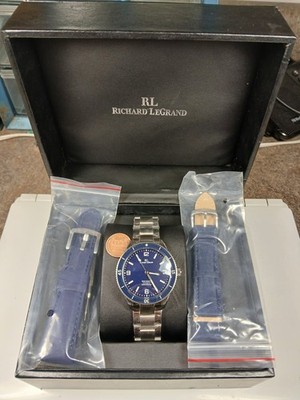 Brand New! Richard LeGrand Odyssea RLG Mens Automatic Watch with Box