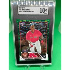 2023 Topps Jeter Downs Green Foil Rookie RC 405/499 Red Sox SGC GEM 10