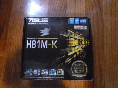 Motherboard Only Asus H81M-E MicroATX H81 LGA 1150 DDR3 SATA3 USB3 Opened Box