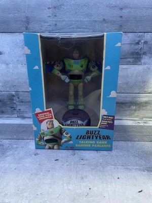 Toy Story Buzz Lightyear Electronic Talking Bank Thinkway Toys 