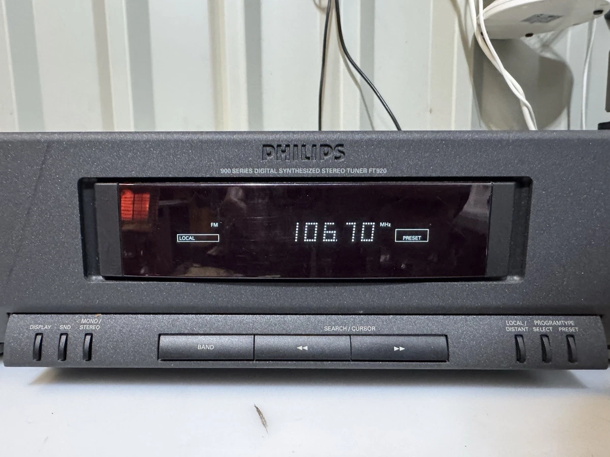 Philips FT 920 Sintetizador Sintonizador Radio Receptor 900 Serie Digital