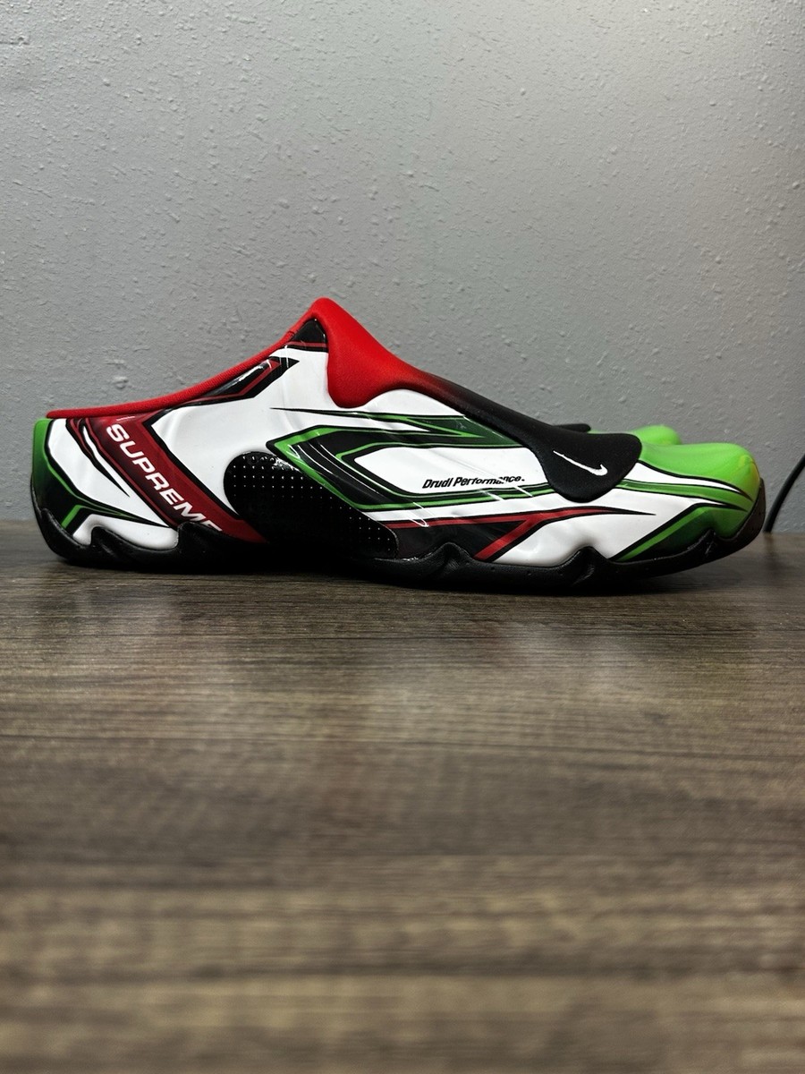 Nike Supreme x Clogposite White Gym Red Green FN0289-100 Men's