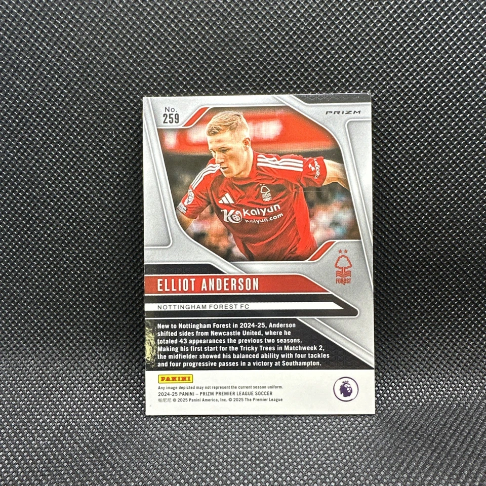2024-25 Panini Prizm Premier League Elliot Anderson Genesis Case Hit SSP - Image 2 of 2