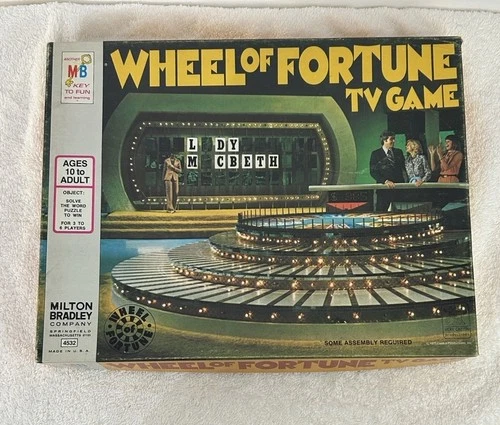 VTG 1975 Milton Bradley Wheel of Fortune TV Show Game Board Game 1st Edition
