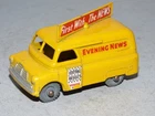 Matchbox Lesney 42 Bedford CA Evening News Van yellow, metal wheels