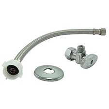 Toilet Connector Water Line Kit with 12" Length Long 3/8" COMP x 7/8" BC 