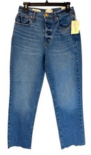 Universal Thread Women  s Blue Jeans Size 6 High Rise 90  s Slim Button Fly NEW