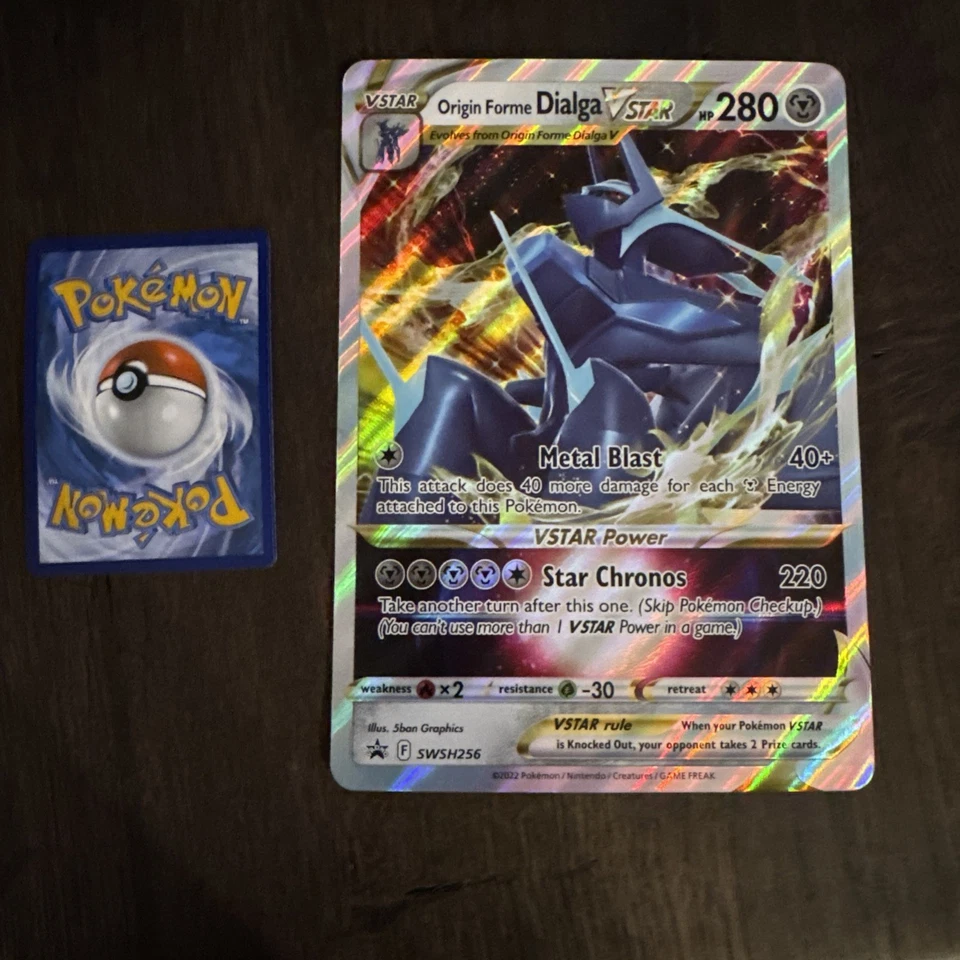 Origin Forme Dialga VSTAR SWSH256 JUMBO OVERSIZED Black Star Promo Pokemon Card - Image 2 of 4