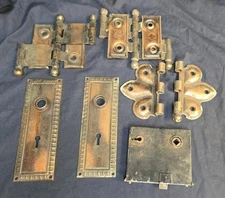Vinrage Brass Door Knob Plates And Hinges