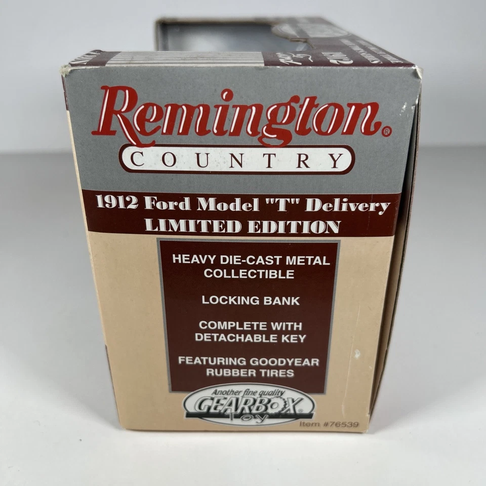 Gearbox Remington Country Duck Hunting 1912 年 T 型卡车硬币银行 76539 — 第 4/4 张图片