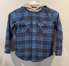 Kids L.L. Bean Jacket Size M5-6 Blue With Hood
