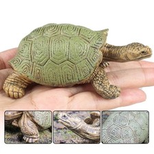 Statua modello tartaruga in plastica realistica per acquario giardino decorazione casa 13 x 5,5 cm