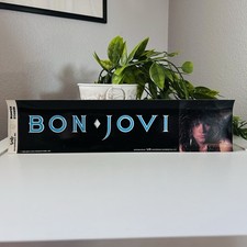 New Old Stock Vintage 1985 Bon Jovi Bumper Sticker 12  