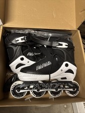 Papaison Adjustable Inline Skates Youth Adult Size Large 5-7.5