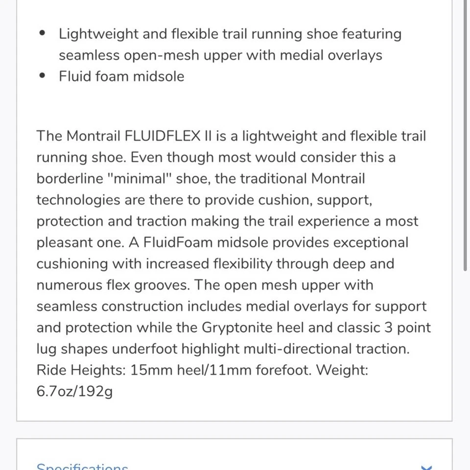 Женские кроссовки Montrail Fluidflow Trail - размер 10 - Изображение 3 из 4