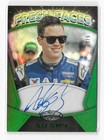 ALEX BOWMAN 2018 PANINI CERTIFIED FRESH FACES AUTOGRAPHED NASCAR CARD  GREEN 3/5 — photo 1