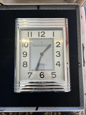 JAEGER-LECOULTRE REVERSO SWISS   STEEL WALL CLOCK
