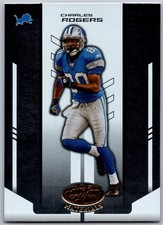 2004 Leaf Certified Materials 39 Charles Rogers    Detroit Lions Football Card