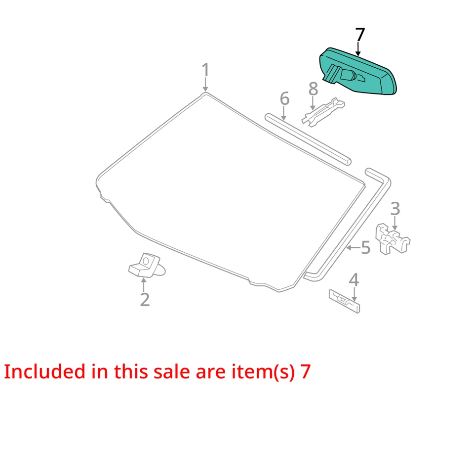 Espejo retrovisor interior Toyota Avalon 2005-2007 OEM PN2LB Foto 3 de 4