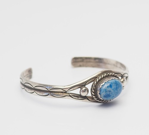 Bracciale da donna in argento sterling 925 con zampa d'orso turchese autentico Navajo dei nativi americani, regalo per lei - Italia