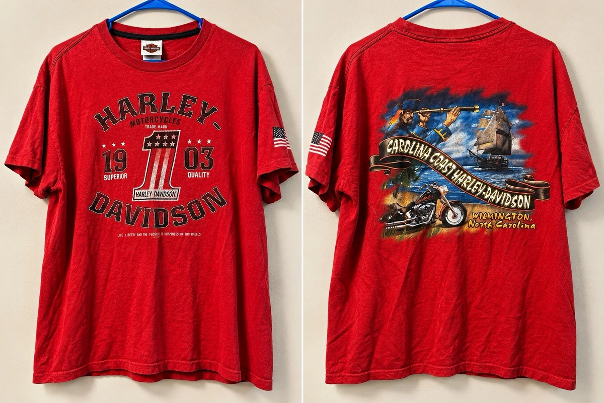 RED BLUE Harley-Davidson Tシャツ 25+ Harley-Davidson Red T-Shirts for Men for sale | Updated Oct 2026
