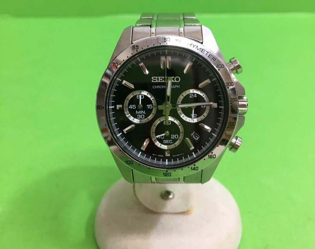 セイコー スピリット 8T63-00D0 クォーツ 時計 腕時計　美品 Seiko 8T63-00D0 Chronograph Quartz Men's Watch Black Dial Analog